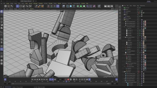 Kalos Rebuild sermon series stuido scene Cinema 4D