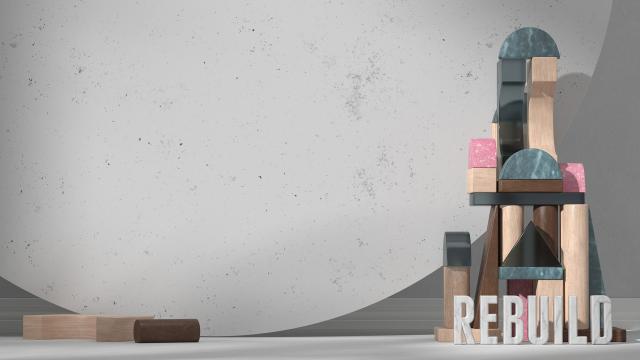 Kalos Rebuild sermon slide Cinema 4D